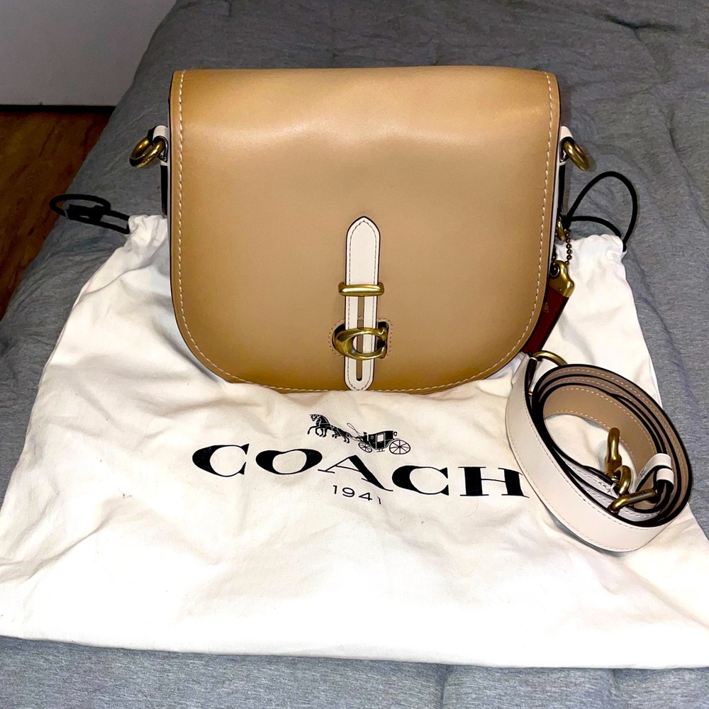 Like New Coach bag with dust bag. 10in by 10in